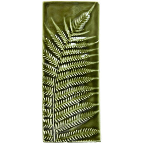 Steiner Ceramics Fern Oblong Wall Tile - Right